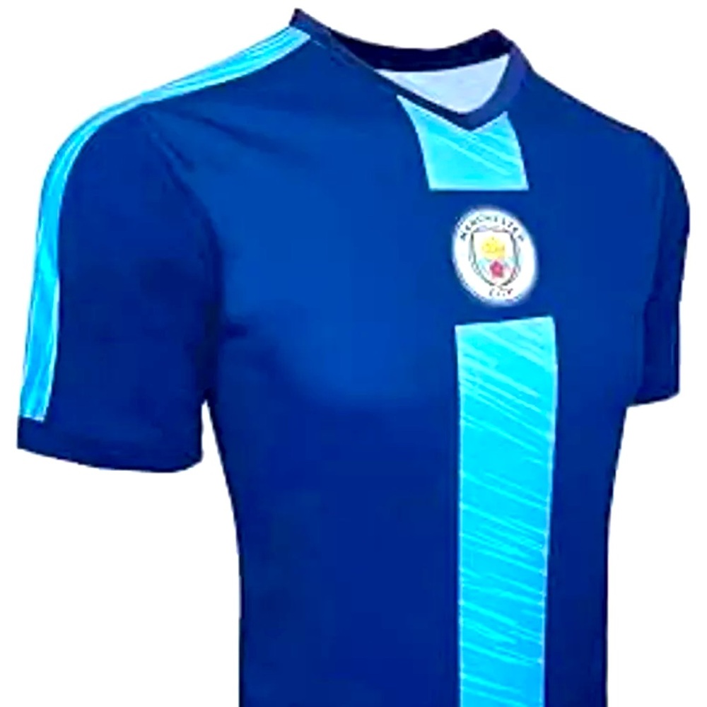 Icon Sports Manchester City Soccer Poly Jersey Sz-Medium unisex